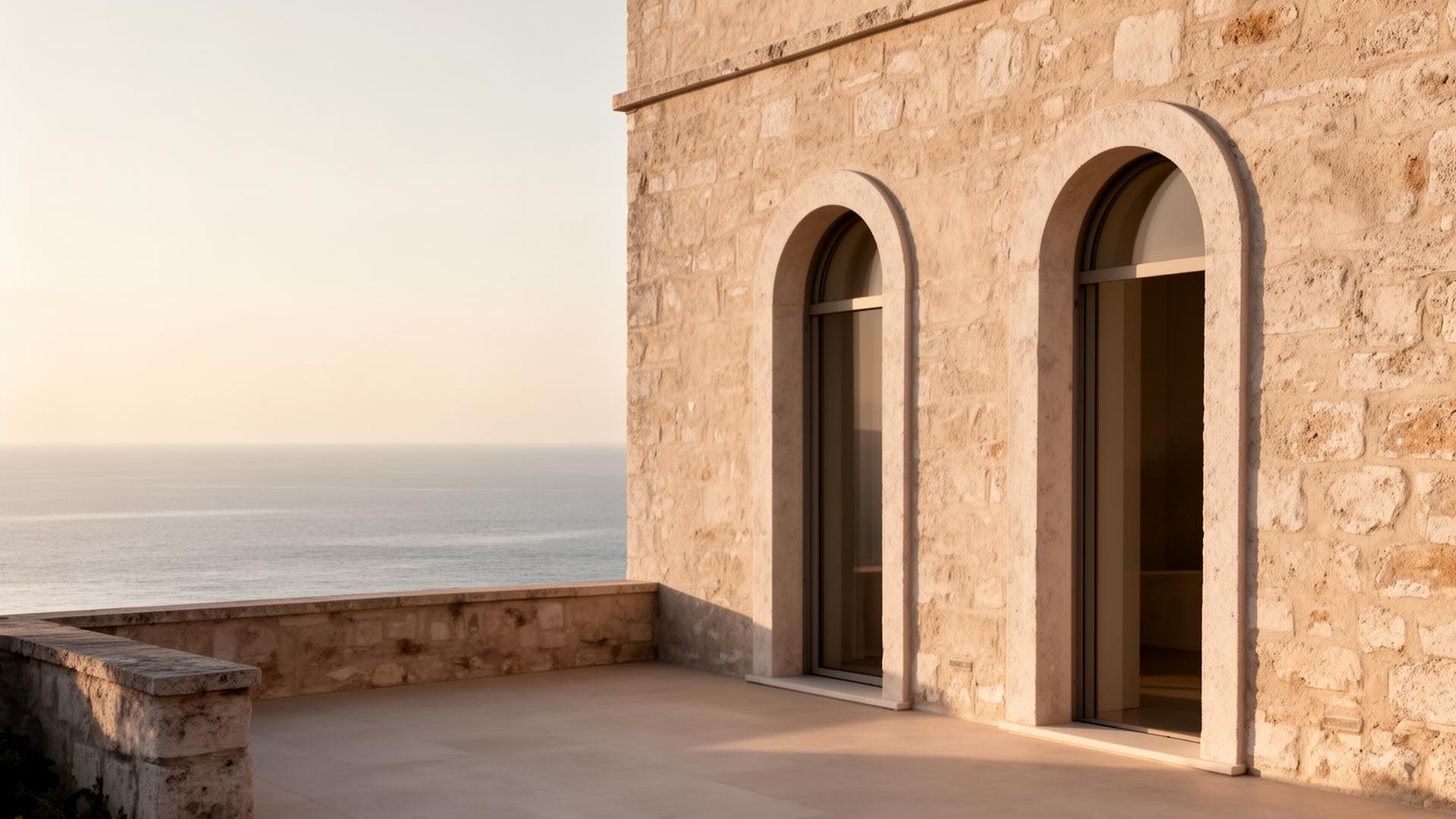 Architettura mediterranea sulla costa abruzzese